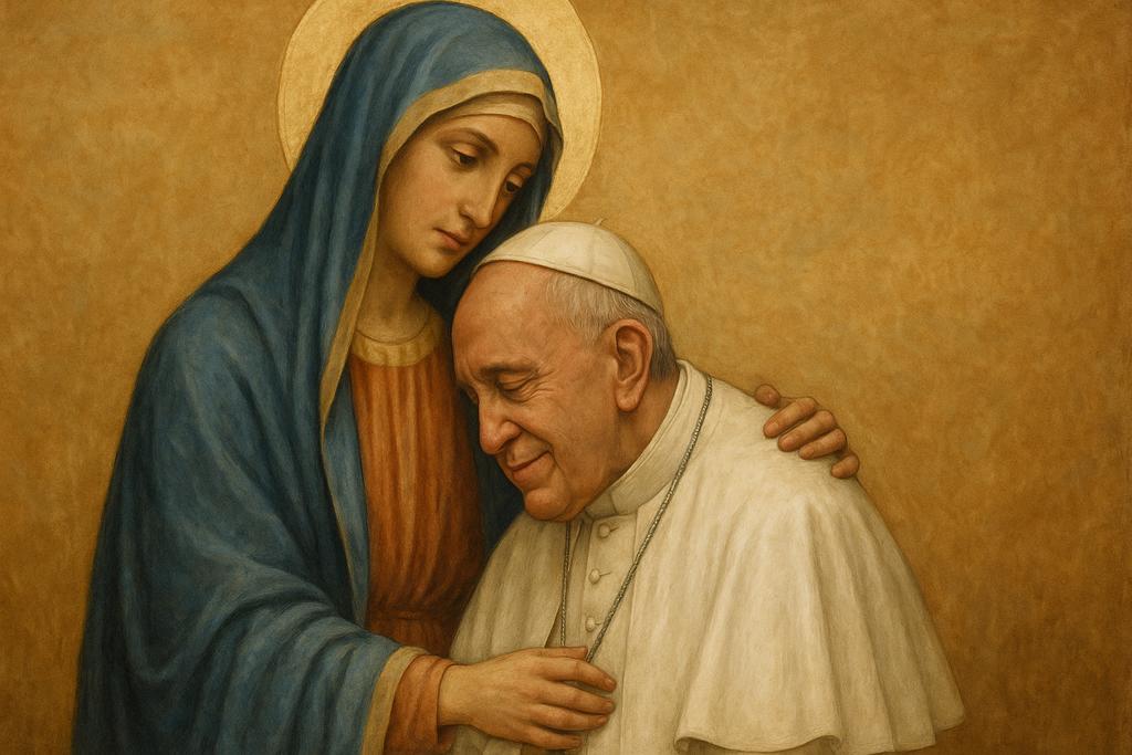 Preghiera alla Madonna per Papa Francesco e il suo aiuto ai poveri